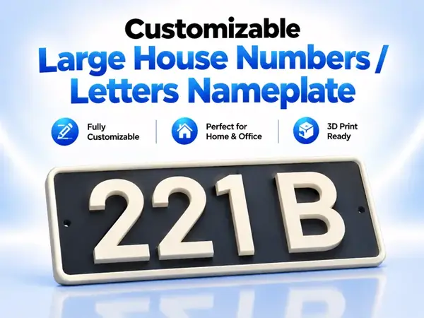 Custom Large House Numbers & Letters