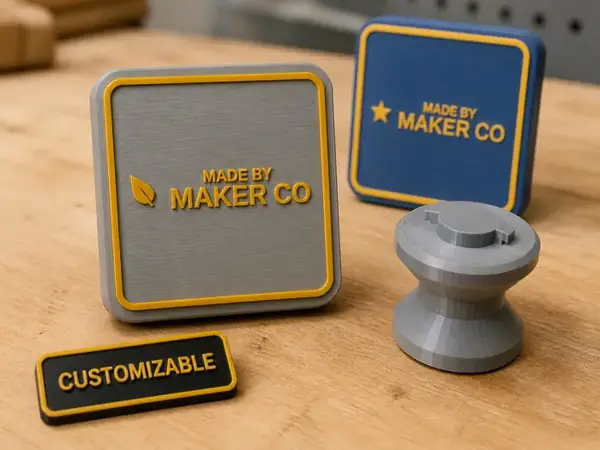 Custom Square Maker's Mark Stamp