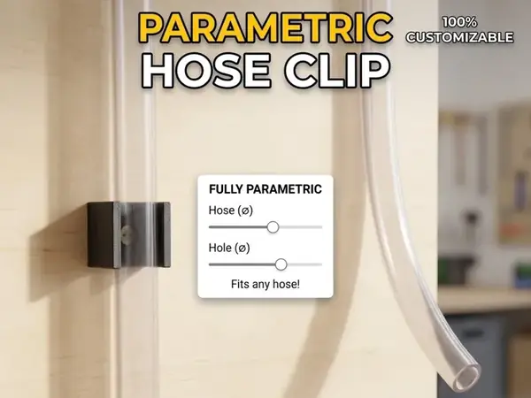 Custom Screw-On Hose Clip & Tube Holder