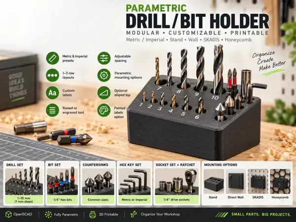 Custom Drill & Bit Holder