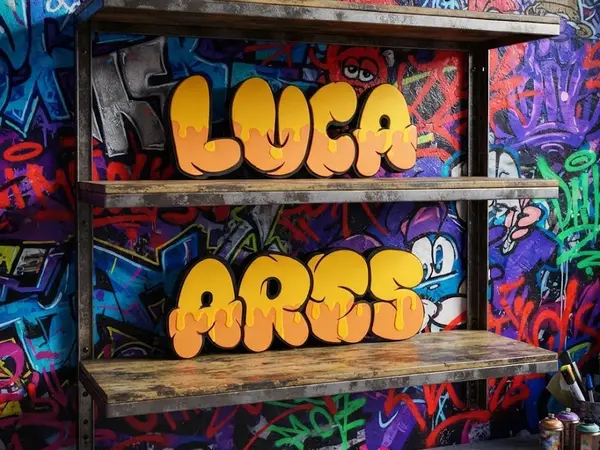 Custom Graffiti Name Sign
