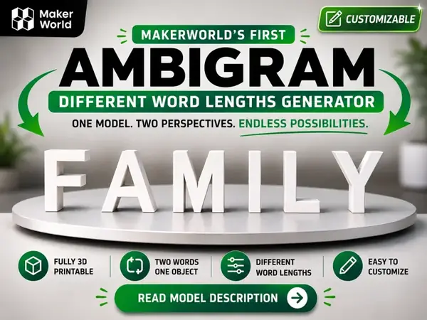 Custom Ambigram – Different Word Lengths
