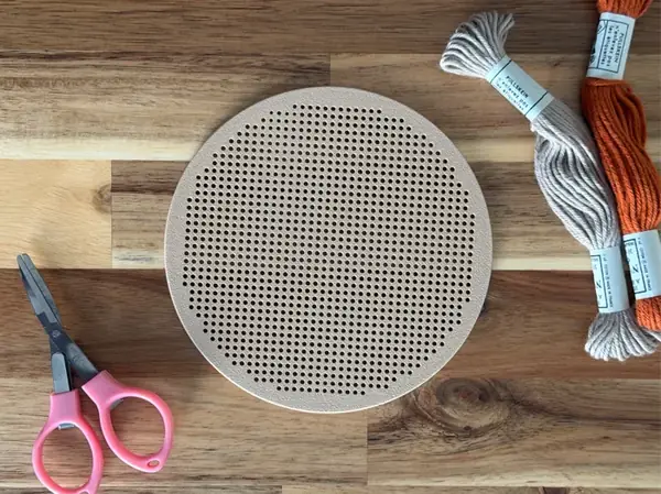 Custom Circular Cross Stitch Plate