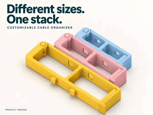 Custom Stackable Cable Organizer