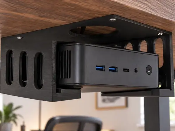 Custom Under-Desk Mount