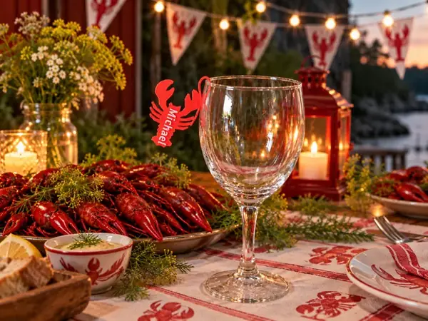 Crayfish Glass Tag