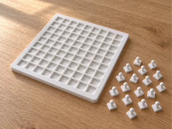 Custom Nonogram Puzzle Board with Pieces