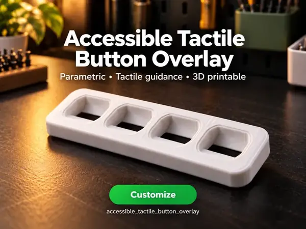 Custom Accessible Tactile Button Overlay