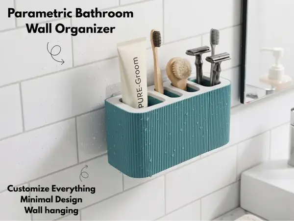 Custom Bathroom Wall Organizer