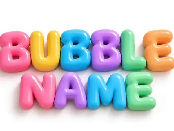 Custom 3D Bubble Name Letters to Hang