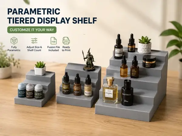 Custom Tiered Display Shelf