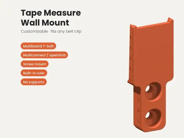Custom Tape Measure Wall Mount